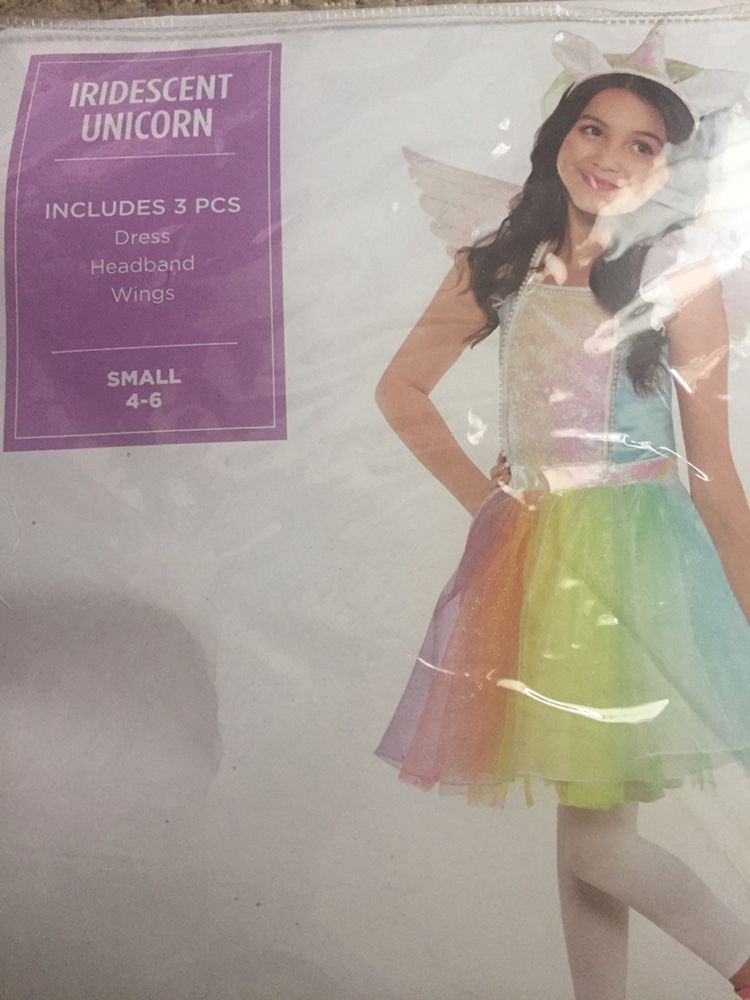 Unicorn Girls Costume Size S(4-6)