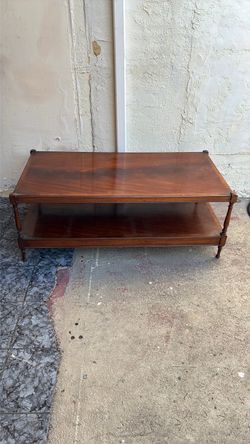 Vintage coffee table with lower shelf