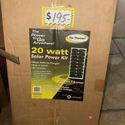 Go power 20 watt Solar Power Kit