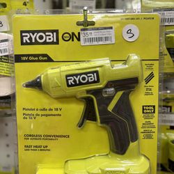 RYOBI ONE+ 18V Cordless Glue Gun (Tool Only) with (3) General Purpose Glue Sticks
