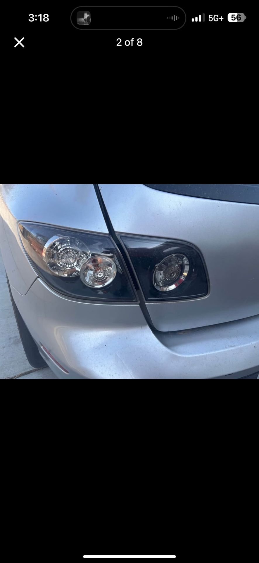 2008 Mazdaspeed 3 Tai lights Spoiler
