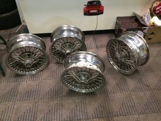 15 inch Mercedes wire wheels