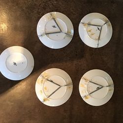 Vintage-Five (5) Sarregemine plates