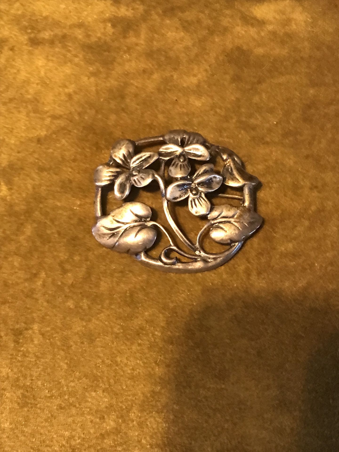 Danecraft Sterling Silver Flower Brooch