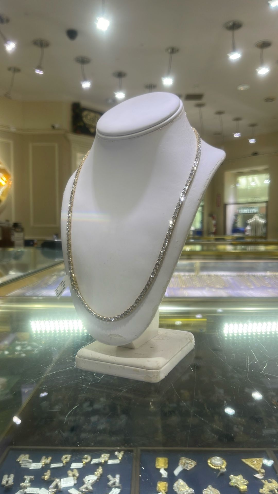 Diamond Tennis Chain 10kt Gold