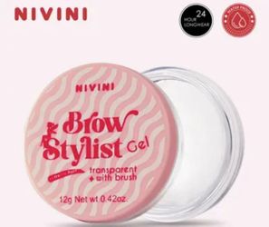 Nivini Brow Stylist Gel Transparent w Brush 12g New Sealed Jar