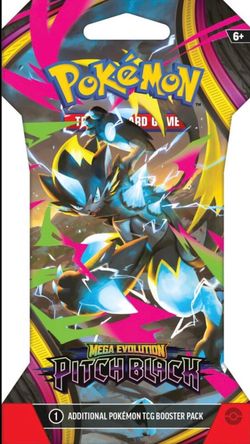 Pokemon pitch black sleeve booster pack