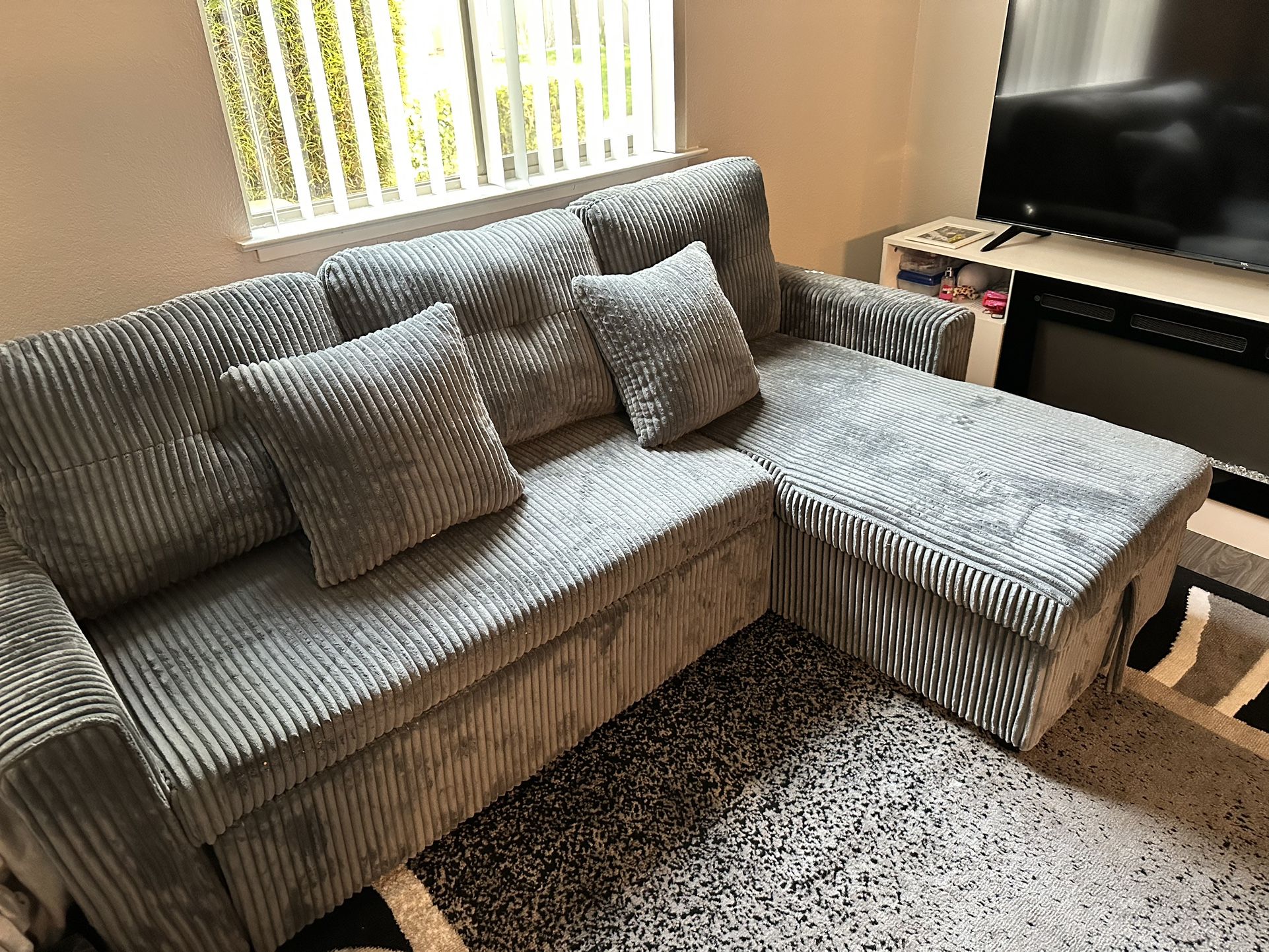 Cloud Sleeper Couch (grey) Brand New Condition