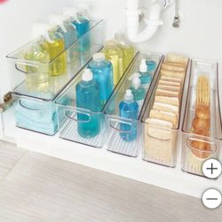 iDESIGN Linus Deep Storage Bins, 6-piece Set