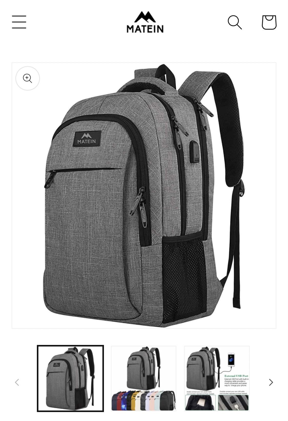 Matien Travel Laptop Backpack with USB port