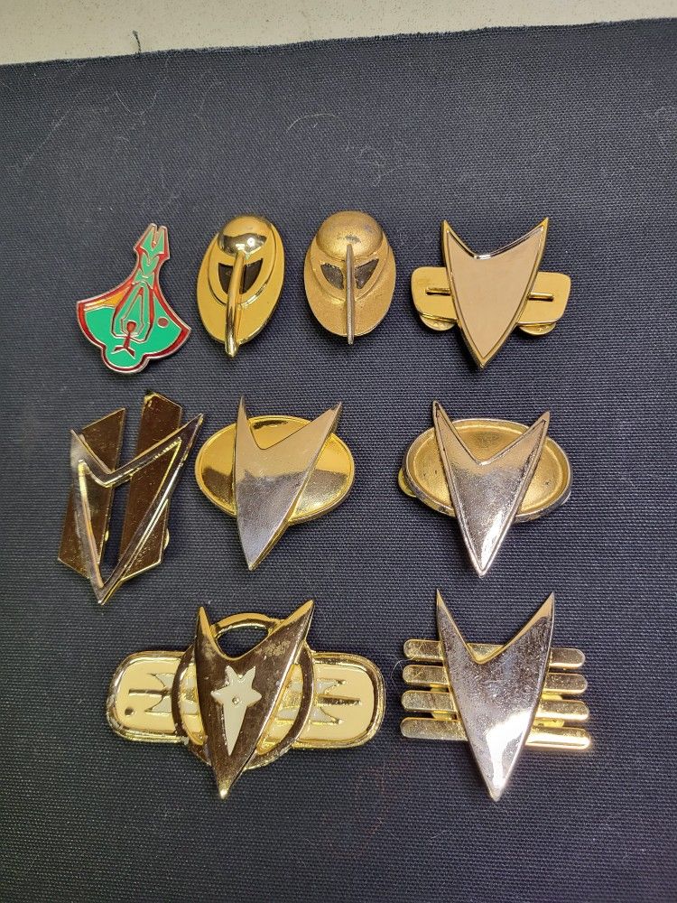 9 Star Trek Collector Pins, Communication Com Pins