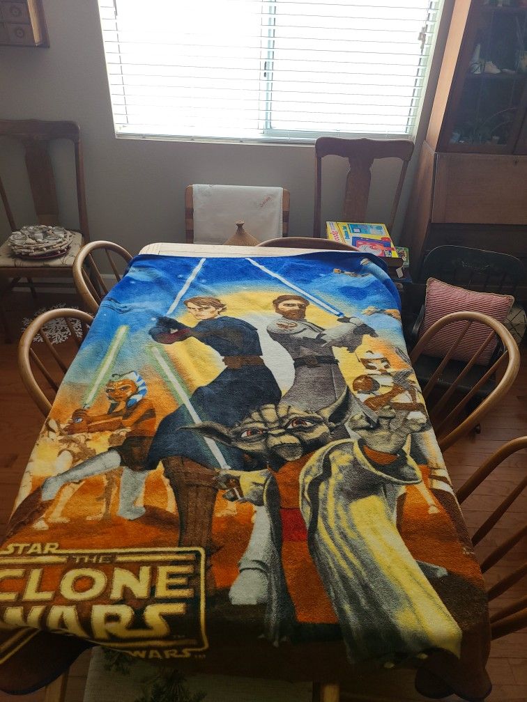 Star Wars Clone Wars Sheet And Blanket Set 2000s