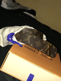 Louis Vuitton belt brown/gold Monogram size 34-36