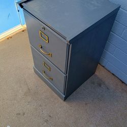 Double Door Wooden Filing Cabinet