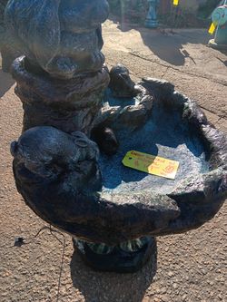 3 Piece Rabbit Fountain With Pump