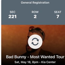 Bad Bunny Most Wanted Tour 