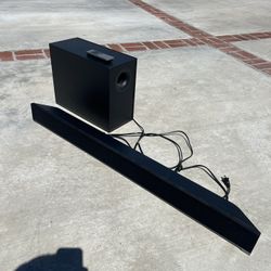 Vizio Soundbar And Subwoofer