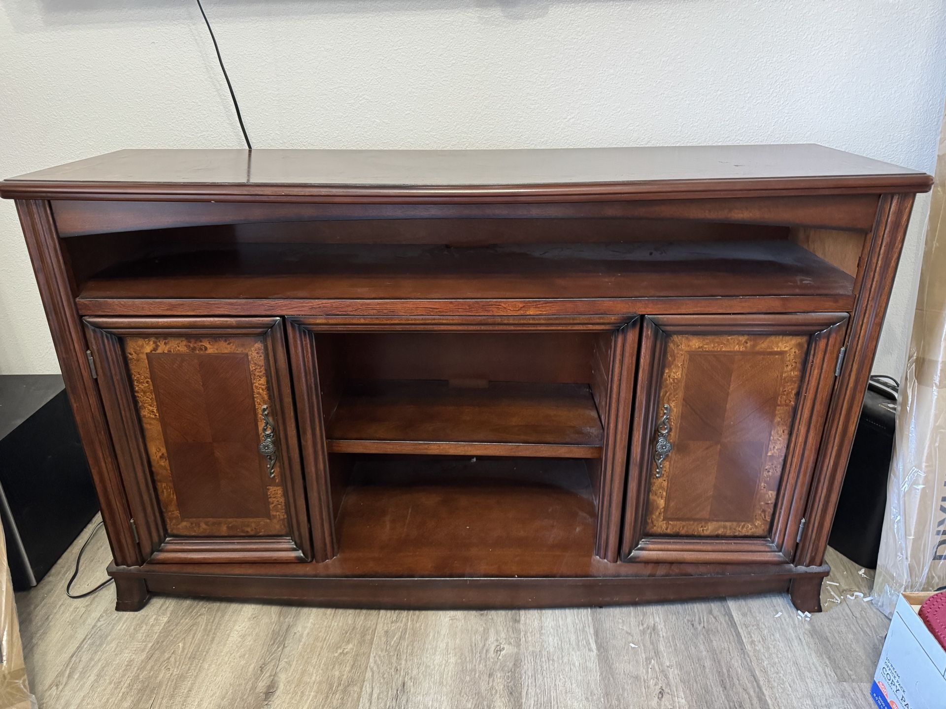 Entertainment Center TV Stand-Cabinet - solid cherry wood