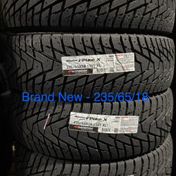 (4) - 235/65/18 Hankook iPike X W429A Snow Tires