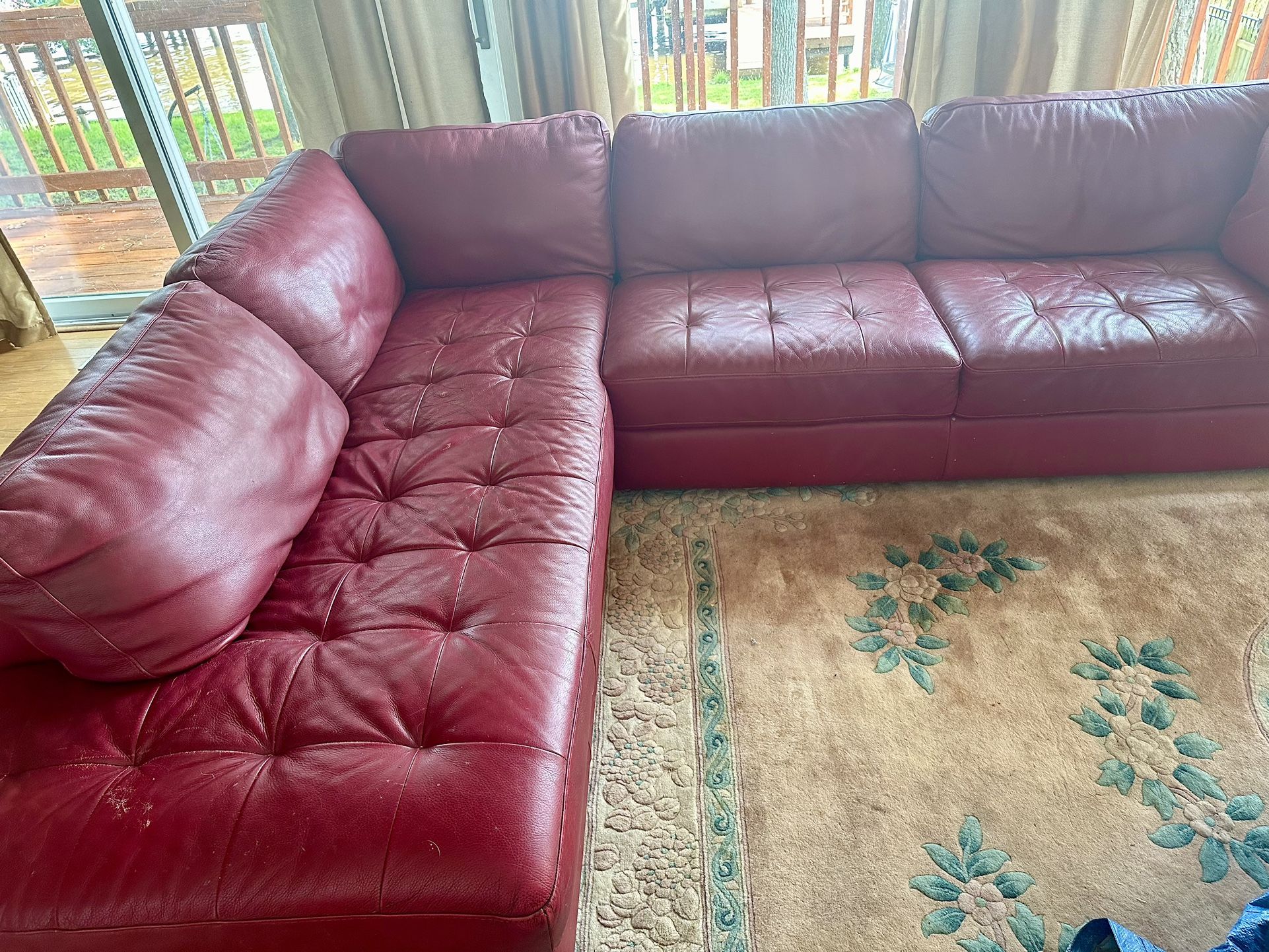 Leather sofa