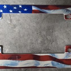 Motorcycle License Plate Frame And Bolts