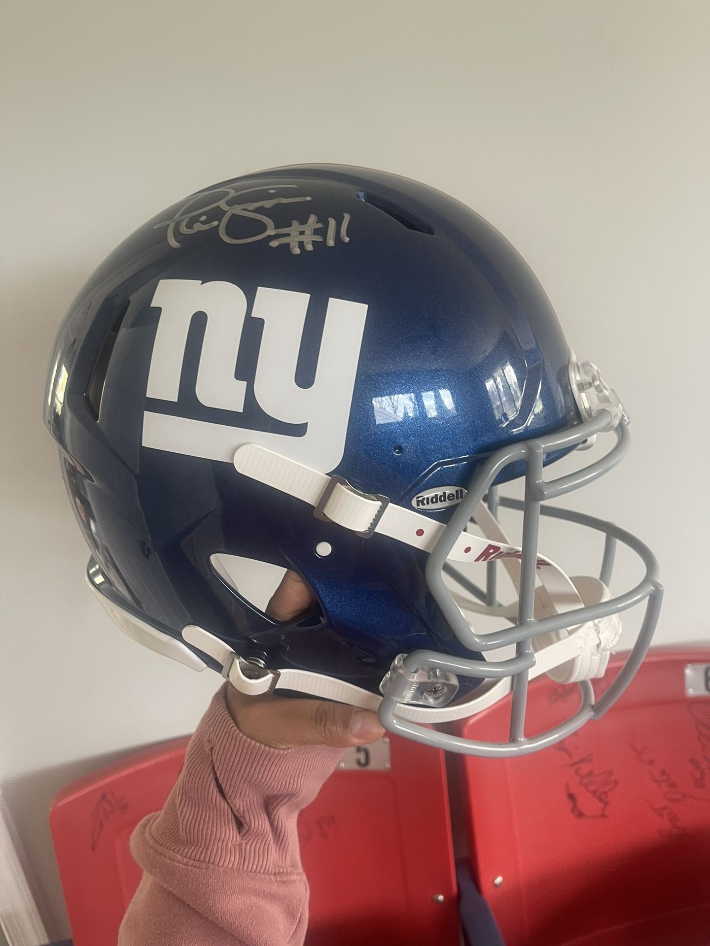 Autographed Giants Helmet