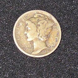 1942 Mercury Dime