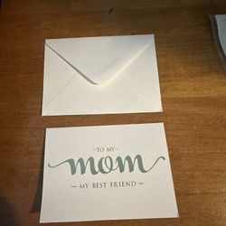 To My Mom, My Best Friend Card