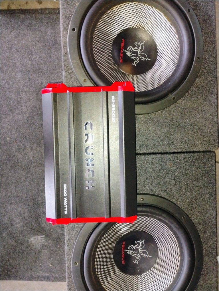 Two 12s And Truck Box Amplifier Package Deal