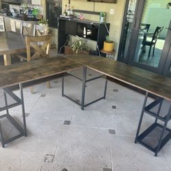 L Shape Office Desk Corner. Escritorio de esquina.