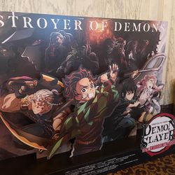 Demon Slayer movie poster from premier