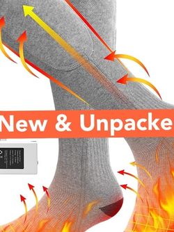 Heated Socks for Men Women, Rechargeable Electric Socks with 3500mAh Battery, for Hiking Camping Skiing Hunting