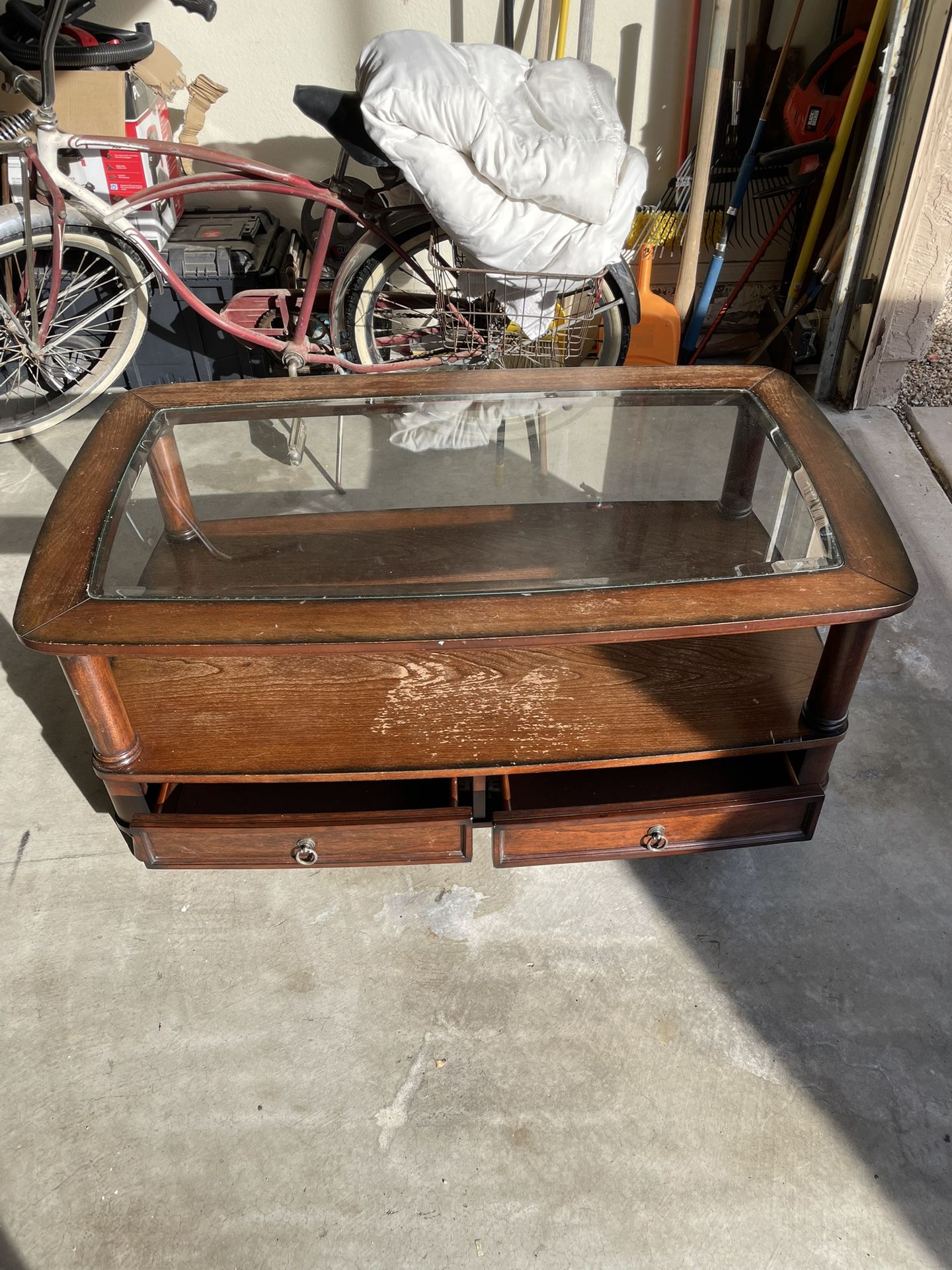 Coffee Table With Glass