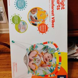 New Bright Star Rainforest Vibrating Bouncer 