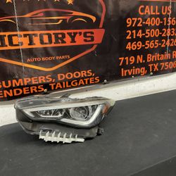 INFINITI Q60 LH HEADLIGHT 2017-2022 OEM