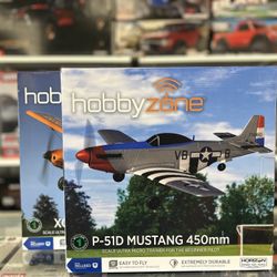 HobbyZone XCUB & P-51D Mustang Electric Airplane.