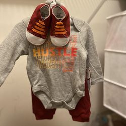 Baby Boy 3 Piece Set W/ Shoes