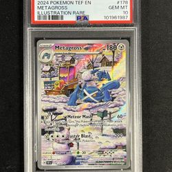 Metagross 178/162 Illustration Rare PSA 10 Gem Mint 2024 Pokemon Temporal Forces