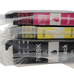 Ink Cartridges 3pk 702XL   Black/Magenta/Yellow