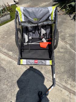 ALLEN Deluxe Child Bike Trailer Green 2 Children