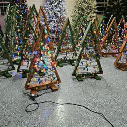 Handmade Wooden Christmas Trees