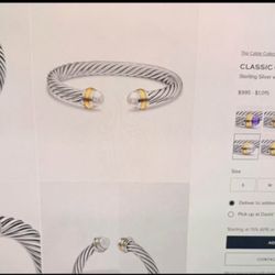 David Yurman Famous Cable Bracelet 