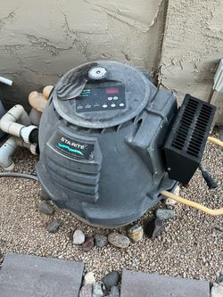 Gas pool heater- will be removed next week