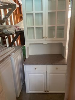 White Raised Panel Kitchen Cabinet Set