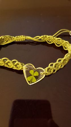 bracelet green trevo