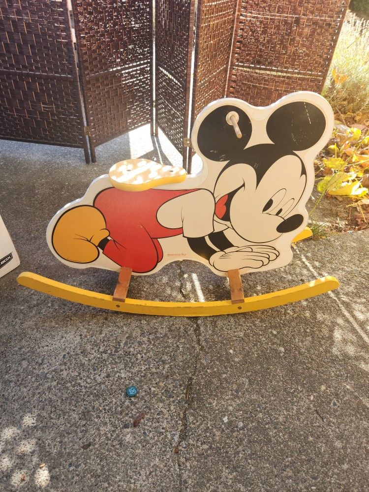 Vintage Rocking Mickey Mouse Toy