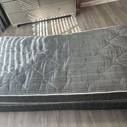 TWIN BOX SPRING AND MATTRESS 