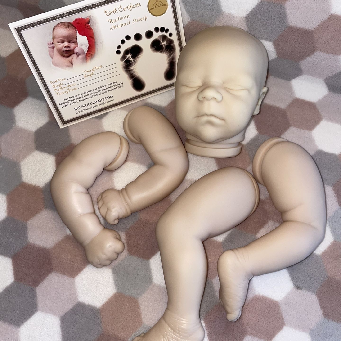 Bountiful Baby Full Body Vinyl Reborn Kit Nod Reborn Baby Vinyl