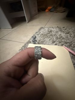 Wide Bling Ring – Diamond Look – Statement Piece