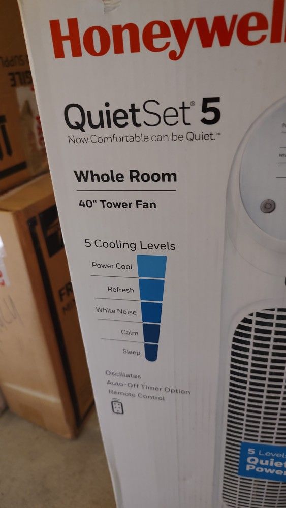Honeywell Quiet Set 5 Tower Fan - New Unopened 